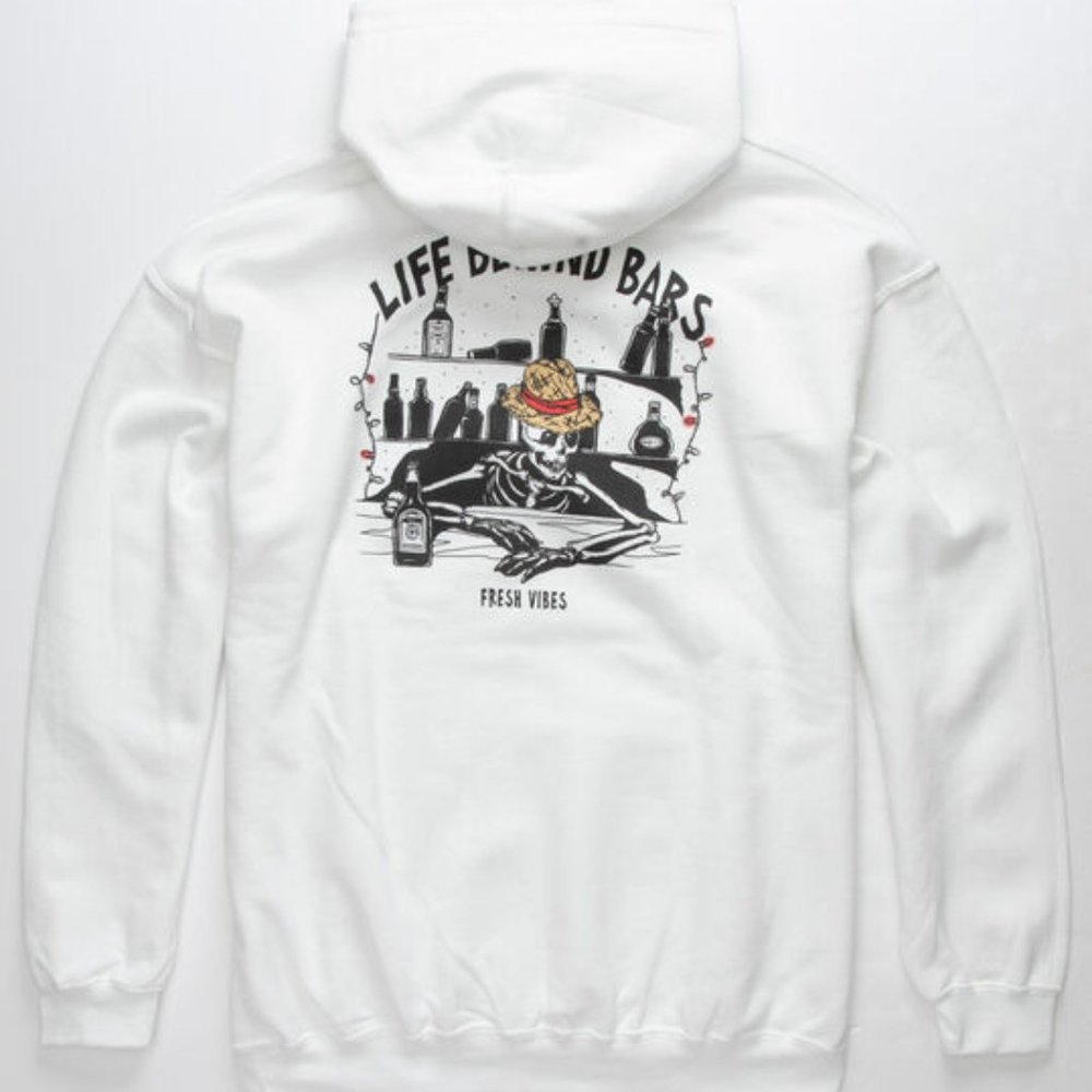NEW FRESH VIBES BEHIND BARS MENS HOODIE